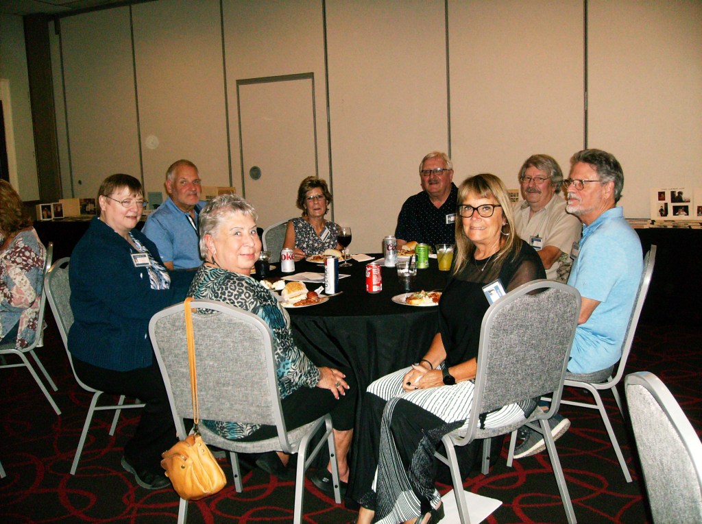 Betty (Fitzmaurice) Burdick, Stephanie (Furgason) Smith, Walt Langenberg, Dave and Sheryl Langrehr,  Neal Heller, John and Terri (Daniels) Hall